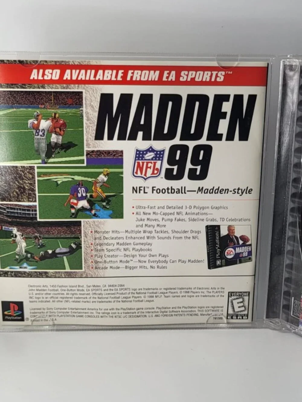 NCAA Football 99 - Sony PlayStation 1 CIB Great Condition Tested/Works PS1